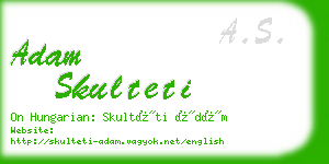 adam skulteti business card